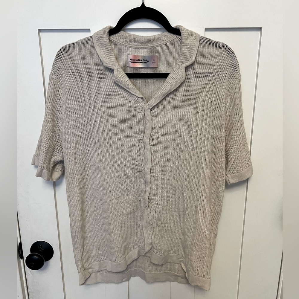 Abercrombie & Fitch The Trevor Project Crochet Style Top | S Short Sleeve